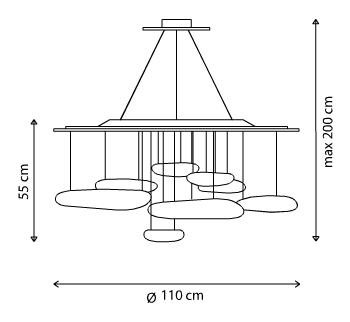 Люстра Mercury Sospensione