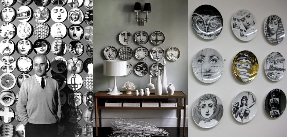 Декоративная тарелка Fornasetti 30.CR.BW.R01-137