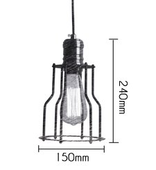 Подвесной светильник Loft Industrial Cage Filament Pendant