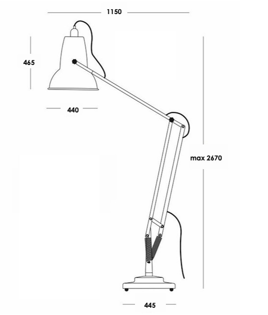 Напольная лампа Anglepoise Giant 1227 Floor Lamp