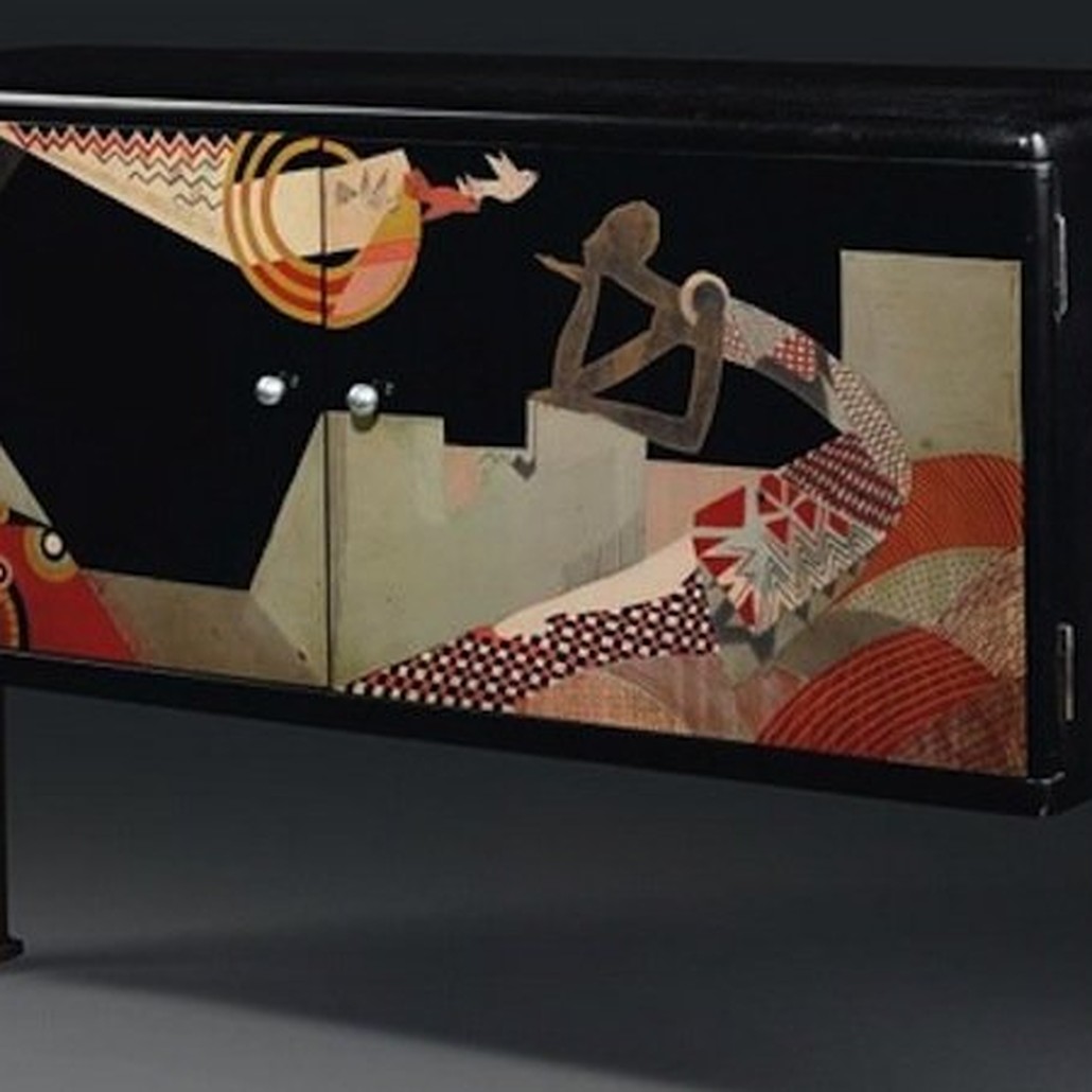 "Шкафчик для радиоприемника" Jean Dunand Radio Cabinet
