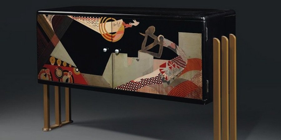 "Шкафчик для радиоприемника" Jean Dunand Radio Cabinet