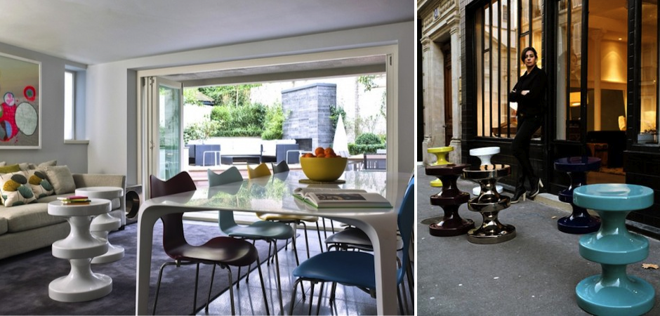 Керамический табурет INDIA MAHDAVI Bishop Stool