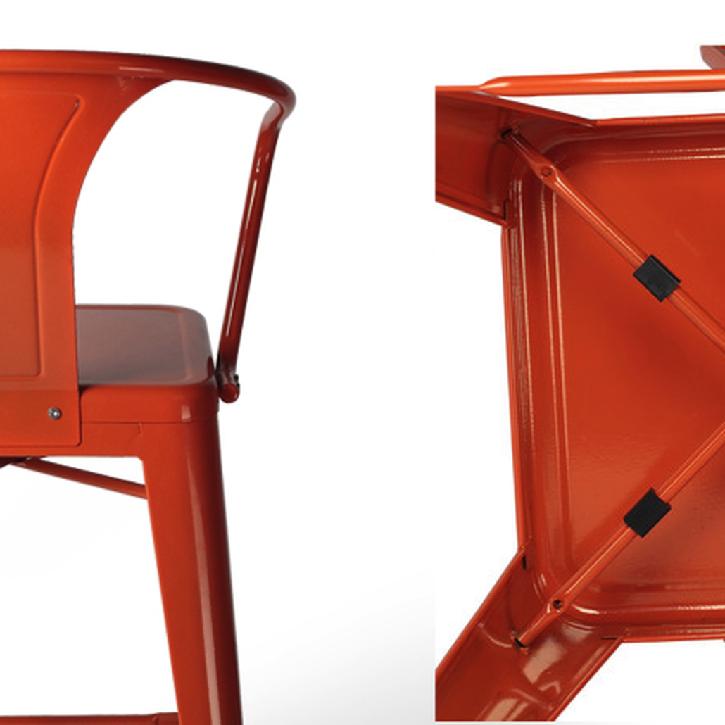 Барный стул Tolix Bar Stool 75 Armchair Backed