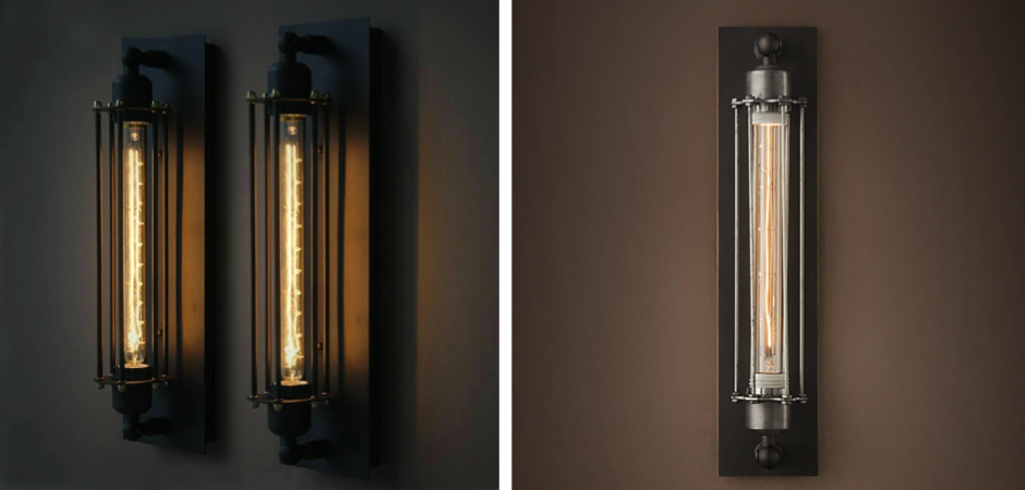 Бра настенное Loft Industrial Edison Cage Momo