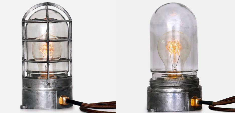 Настольная лампа Steampunk Cage Glass Edison Table lamp