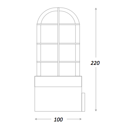 Настольная лампа Steampunk Cage Glass Edison Table lamp