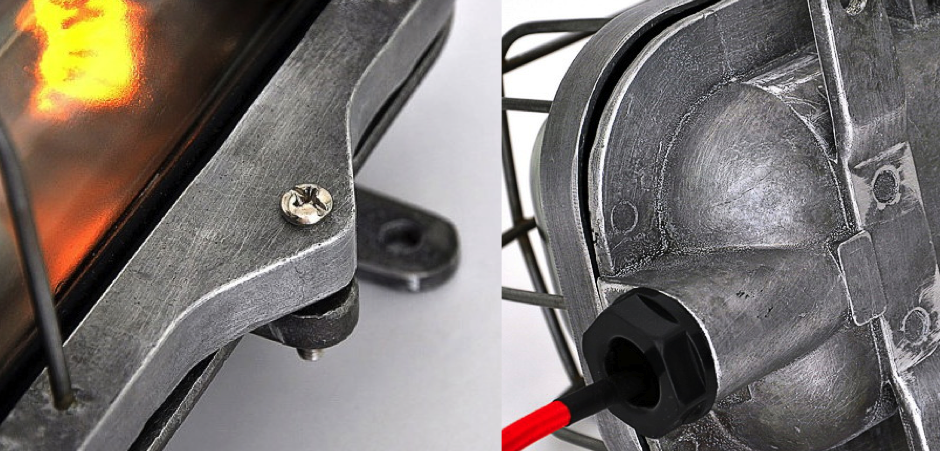 Настенная лампа Steampunk Cage Glass Edison Wall Lamp