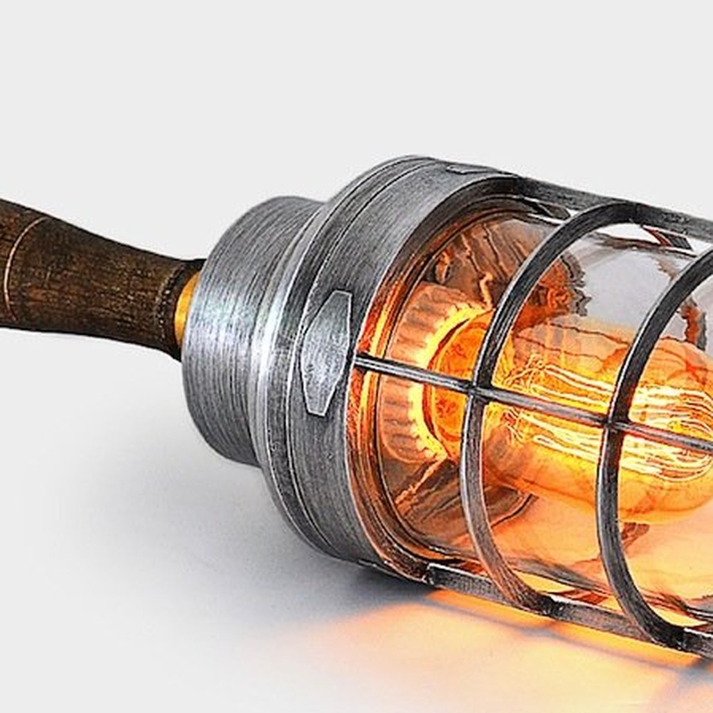 Ручной светильник Steampunk Cage Glass Edison Hanging Lamp
