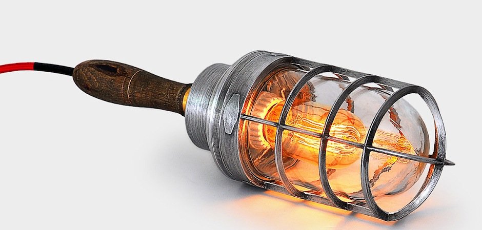 Ручной светильник Steampunk Cage Glass Edison Hanging Lamp