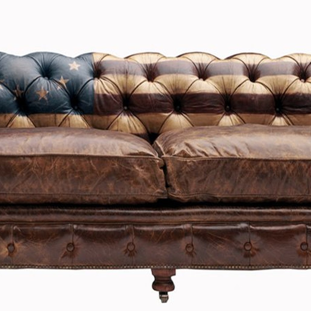 Диван Chesterfield Rebel Sofa Stars & Stripes Andrew Martin