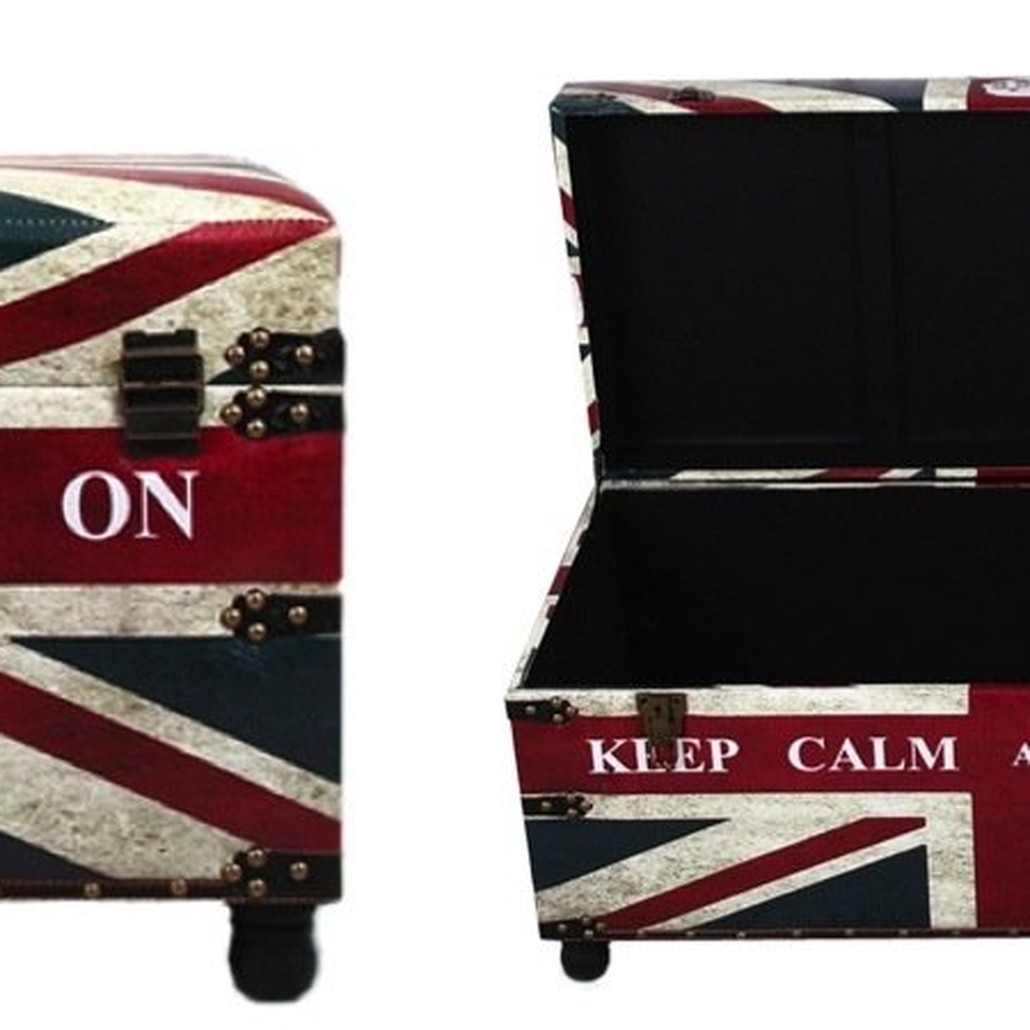 Сундук Union Jack Leather "Keep calm and..."