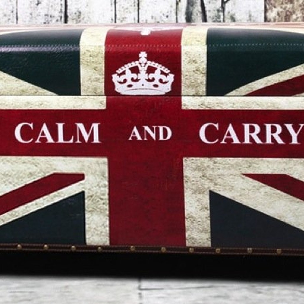 Сундук Union Jack Leather "Keep calm and..."