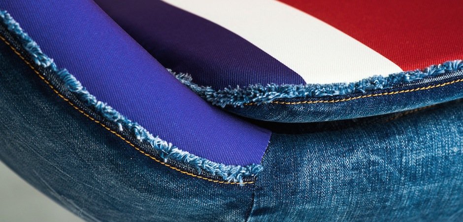 Кресло яйцо Egg Union Jack Denim
