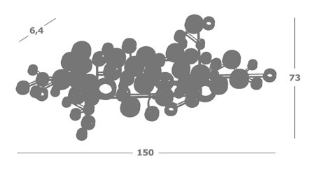 Арт-объект Wall art sculpture Raindrops