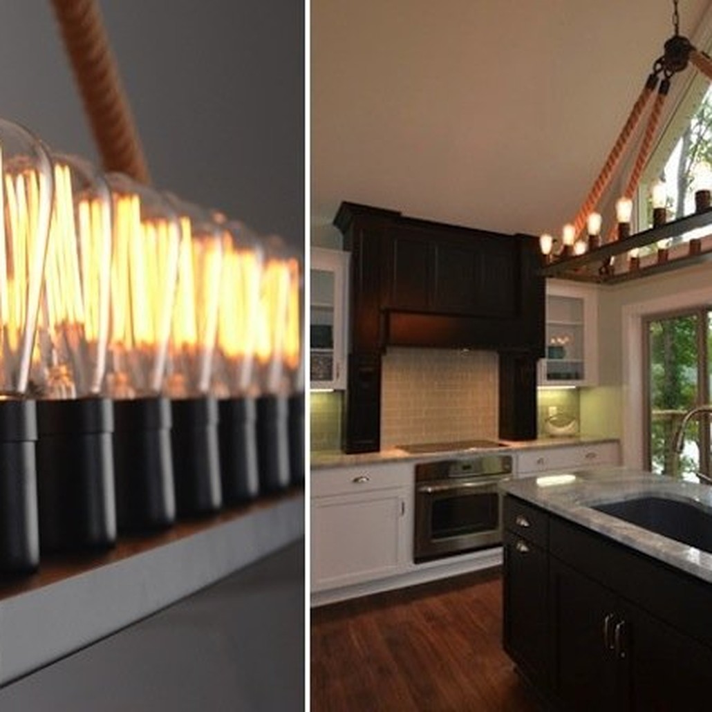 Люстра Square Large Loft Rope Light