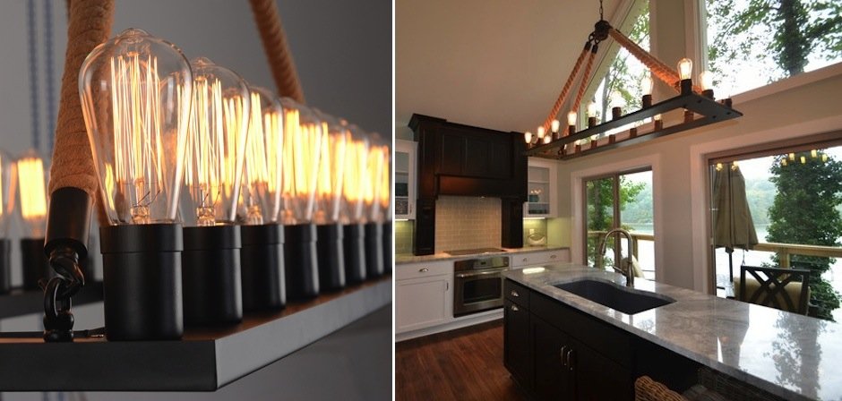 Люстра Square Large Loft Rope Light