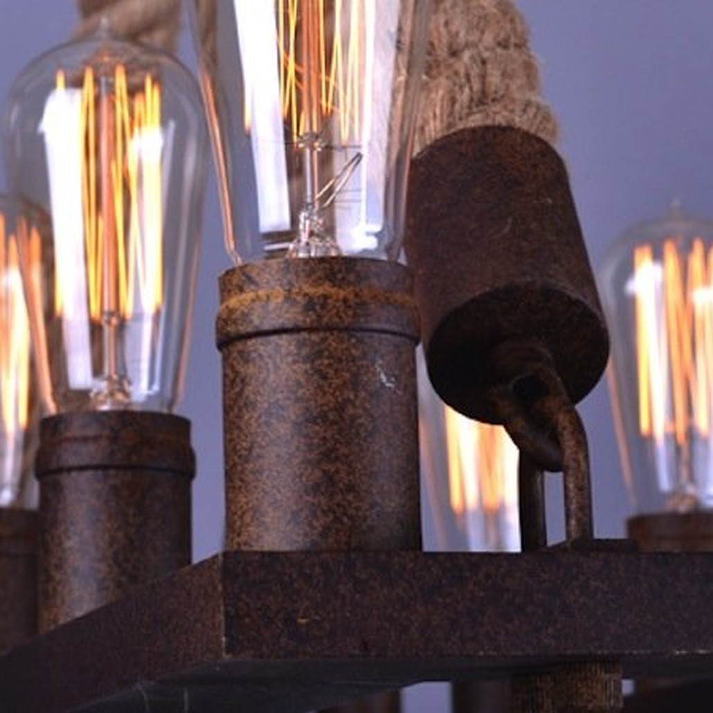 Люстра Square Mini 10 Loft Rope Light