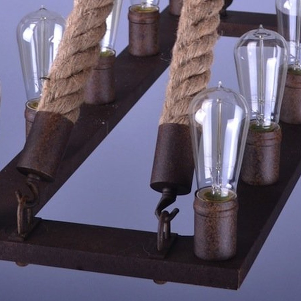 Люстра Square Mini 10 Loft Rope Light