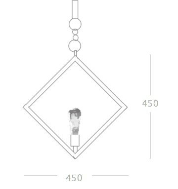 Подвесной светильник Romb Loft Rope Light