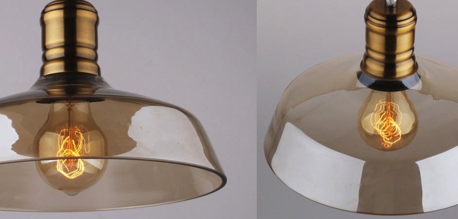 Подвесной светильник Loft Industrial French Retro Glass