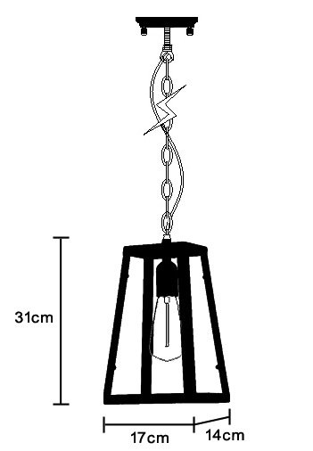 Подвесной светильник Loft Industrial Ortogonal pendant Black