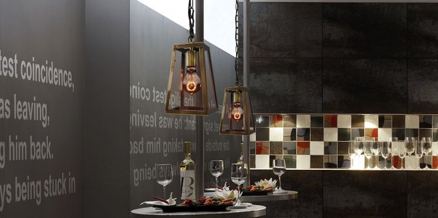 Подвесной светильник Loft Industrial Ortogonal pendant Brass