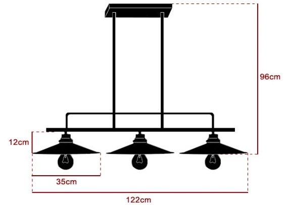 Люстра Loft Tripple Cone Pills