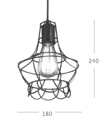 Cветильник Loft Nest Cage №4