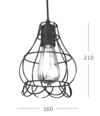 Cветильник Loft Nest Cage №5