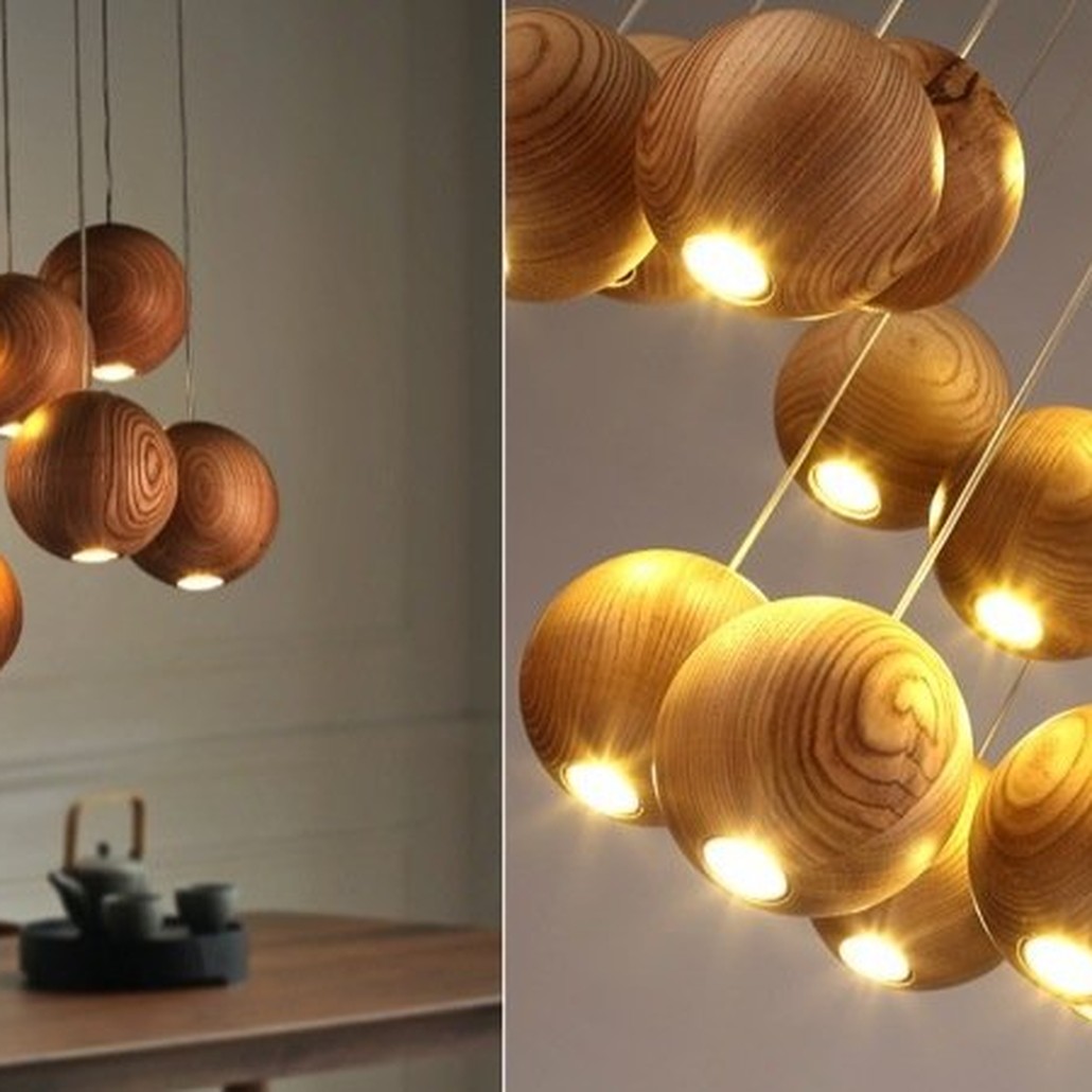 Подвесной светильник Lofter Wooden Sphere