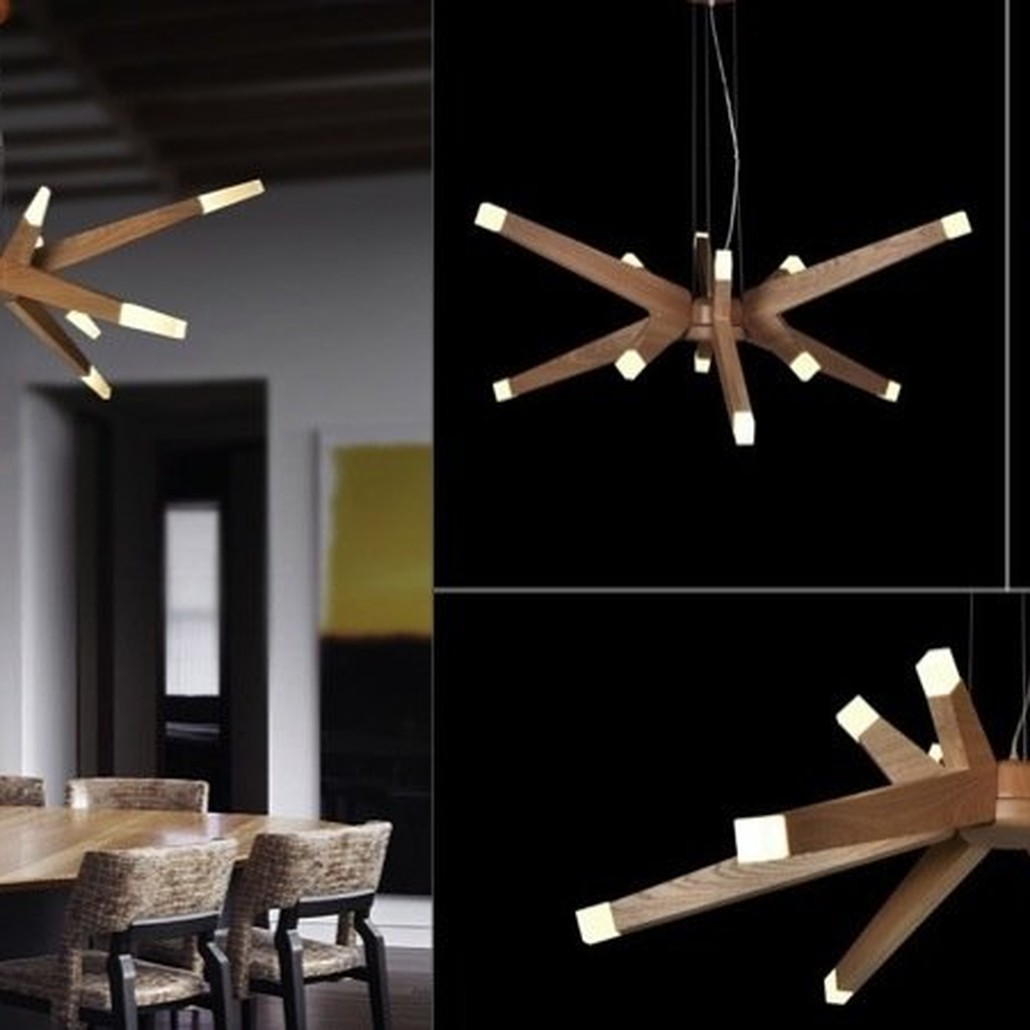 Люстра Wooden Glowworm Star