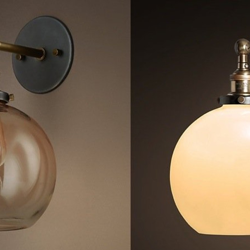 Бра Loft Clear Glass Sphere Cloche