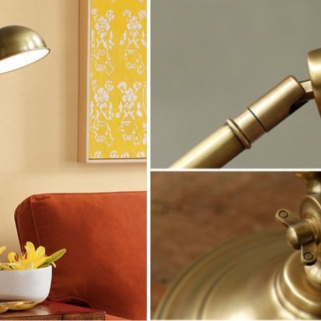 Настольная лампа Brass Vintage Loft Table Lamp
