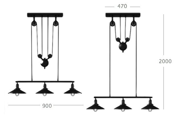 Люстра Loft Cone Pendant Balance Line 3