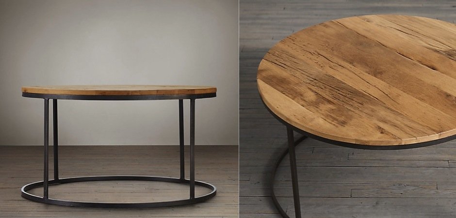 Стол Loft Wooden Round