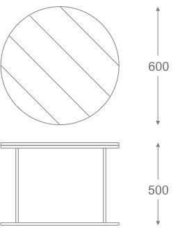 Стол Loft Wooden Round
