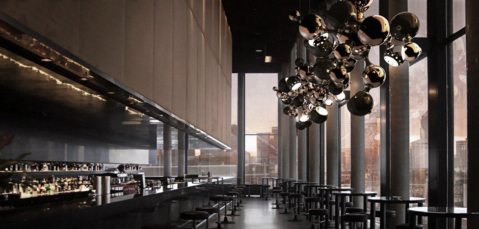 Люстра Atomic Suspension black Delightfull