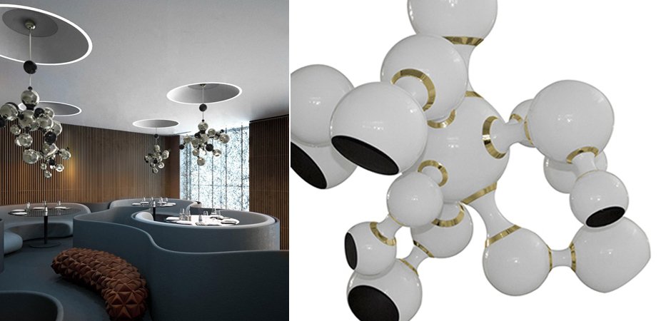 Люстра Atomic Suspension white Delightfull