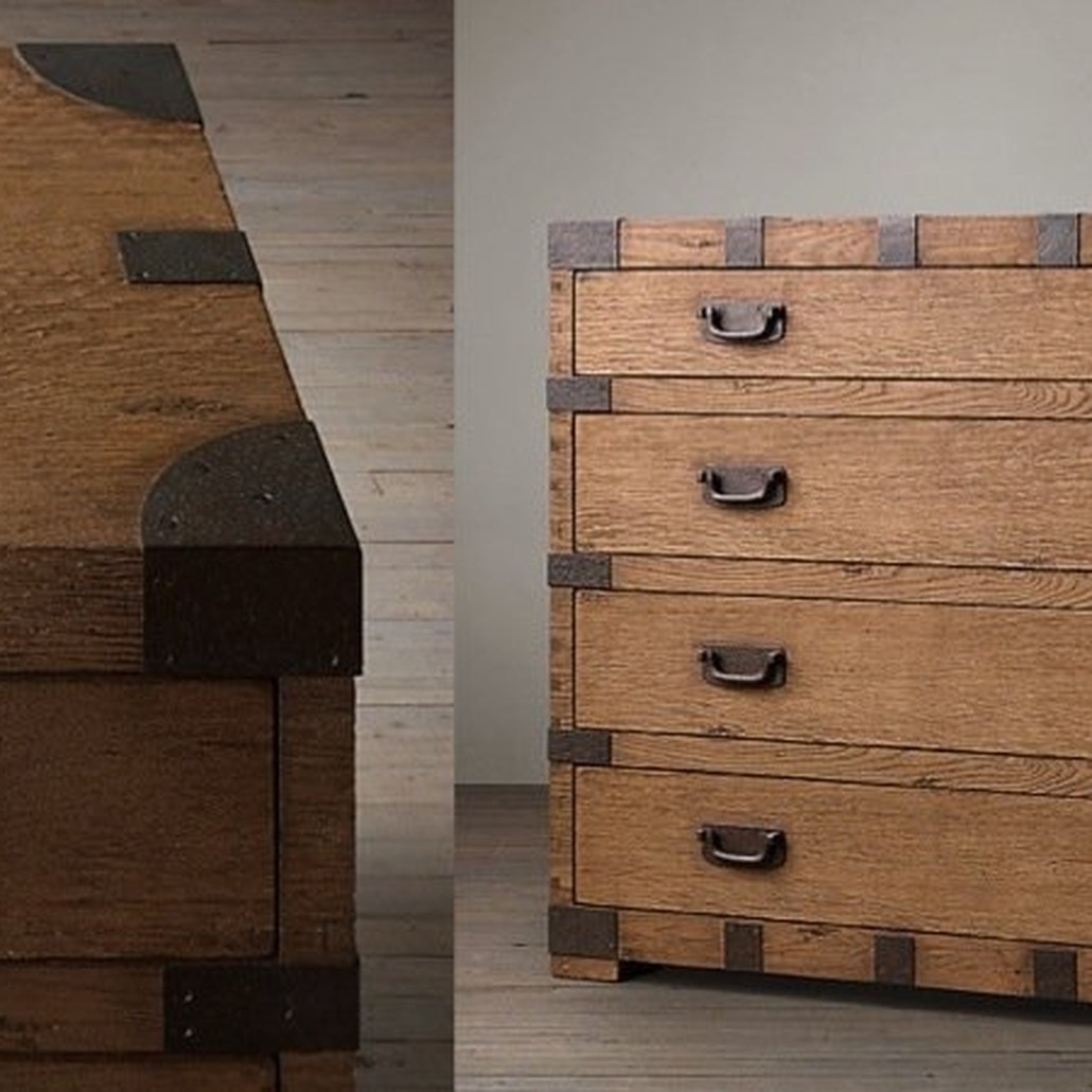 Комод в винтажном стиле Vintage Antique Oak