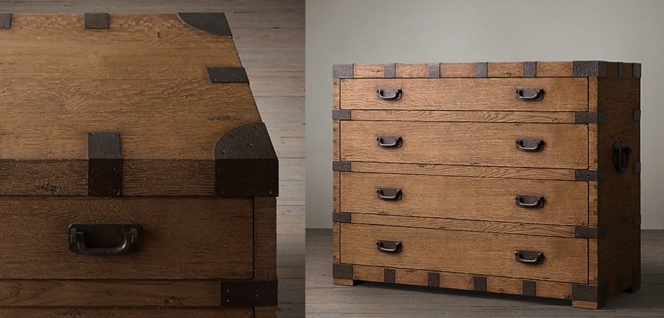Комод в винтажном стиле Vintage Antique Oak