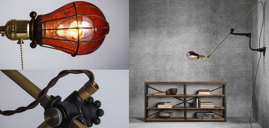 Настенный светильник Steampunk Extension Pole Bra