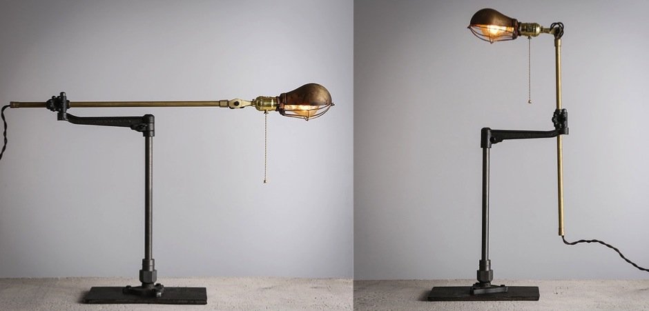 Настольный светильник Steampunk Extension Pole Table