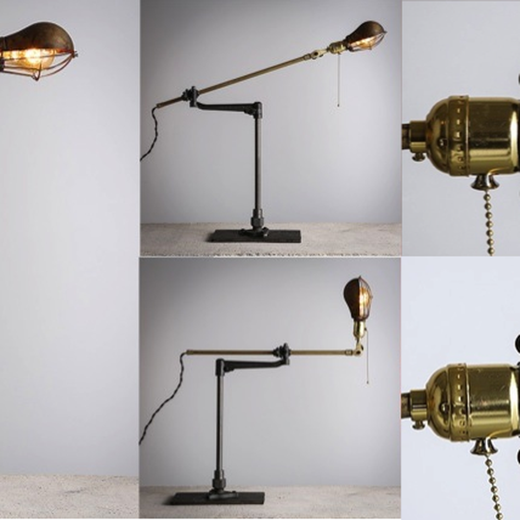 Настольный светильник Steampunk Extension Pole Table