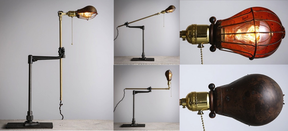 Настольный светильник Steampunk Extension Pole Table
