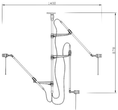 Потолочный светильник Steampunk Extension Pole