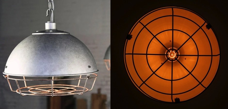 Светильник Loft Industrial Metal Cage Spiderweb