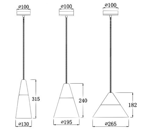 Подвесной светильник Opaque Light Tall