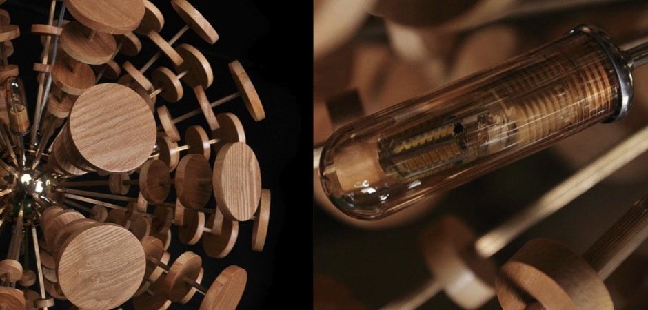 Люстра Wooden Glowworm Sphere