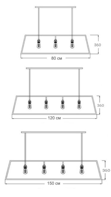 Люстра Loft Industrial Filament Chandelier Big